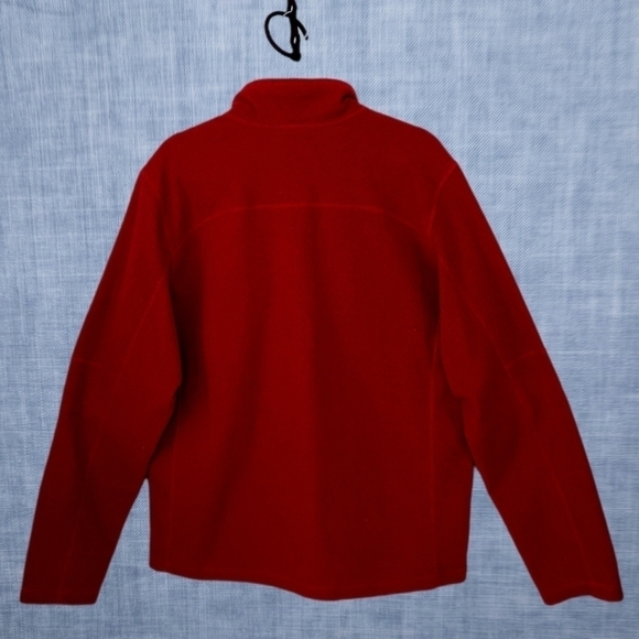 THE NORTH FACE 1/4 Zip Waffle Weave Pullover Maroon / Dark Red Men's L - Picture 2 of 7